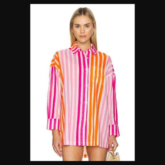 NIP Beach Riot Alexa Top Sunset Stripes Size S/M Retail Price $98.00 - Picture 12 of 15